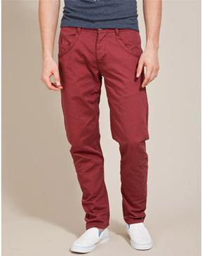 Ted Baker Quarts Belted Straight Leg Trousers Maroon at John Lewis   Partners