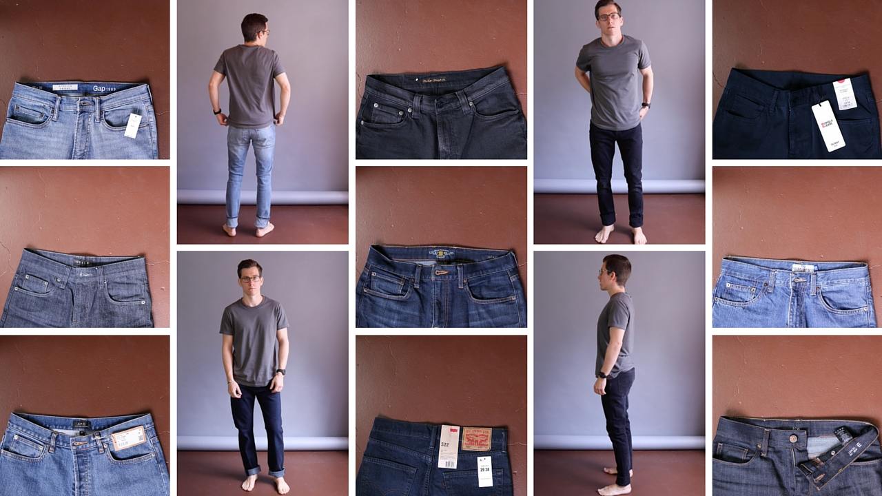 mens jeans with narrow leg opening