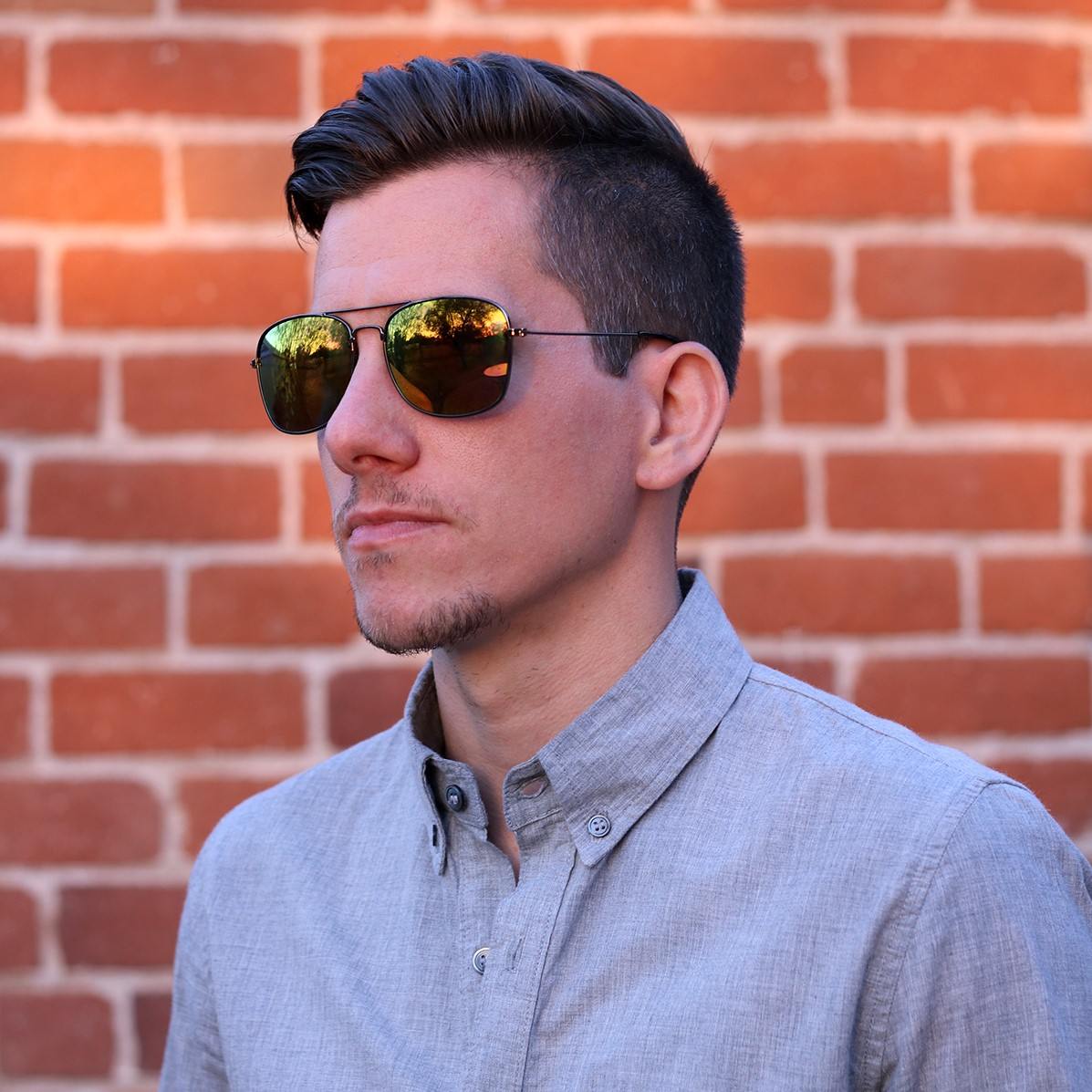 ray ban aviators with thick sides