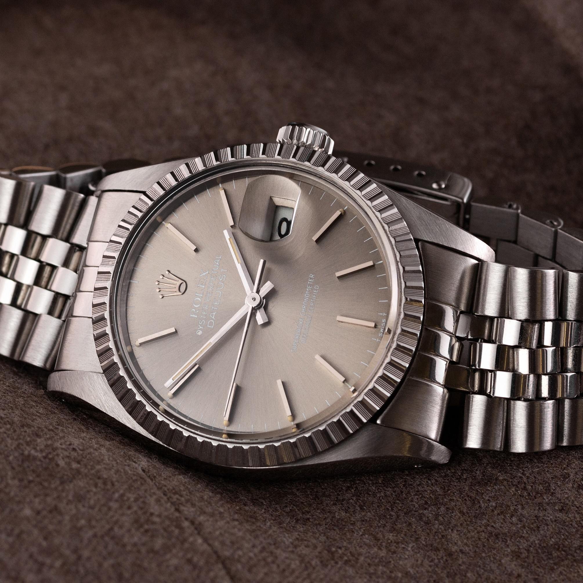 Rolex Datejust 16030 taupe dial - The Modest Man - crop