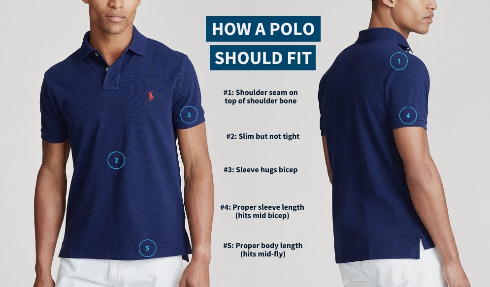 My polo shirts are too long for me. It almost cover half of my hip but it  fits well in other area. What should I do? - Quora