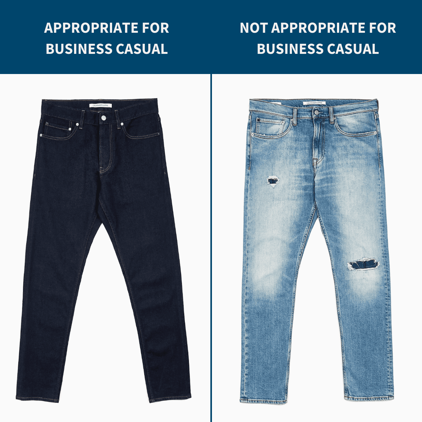 jeans appropriate for business casual
