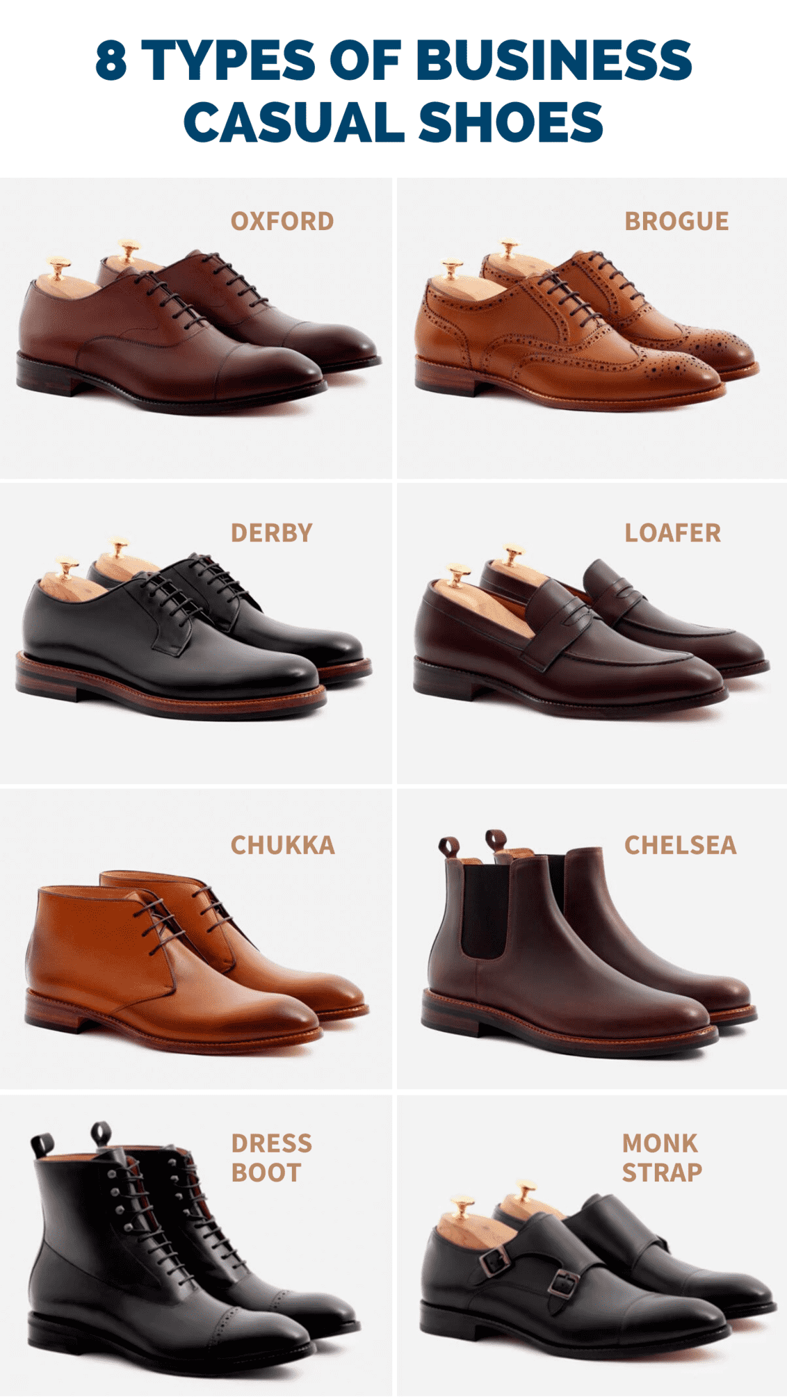 casual men's leather shoes