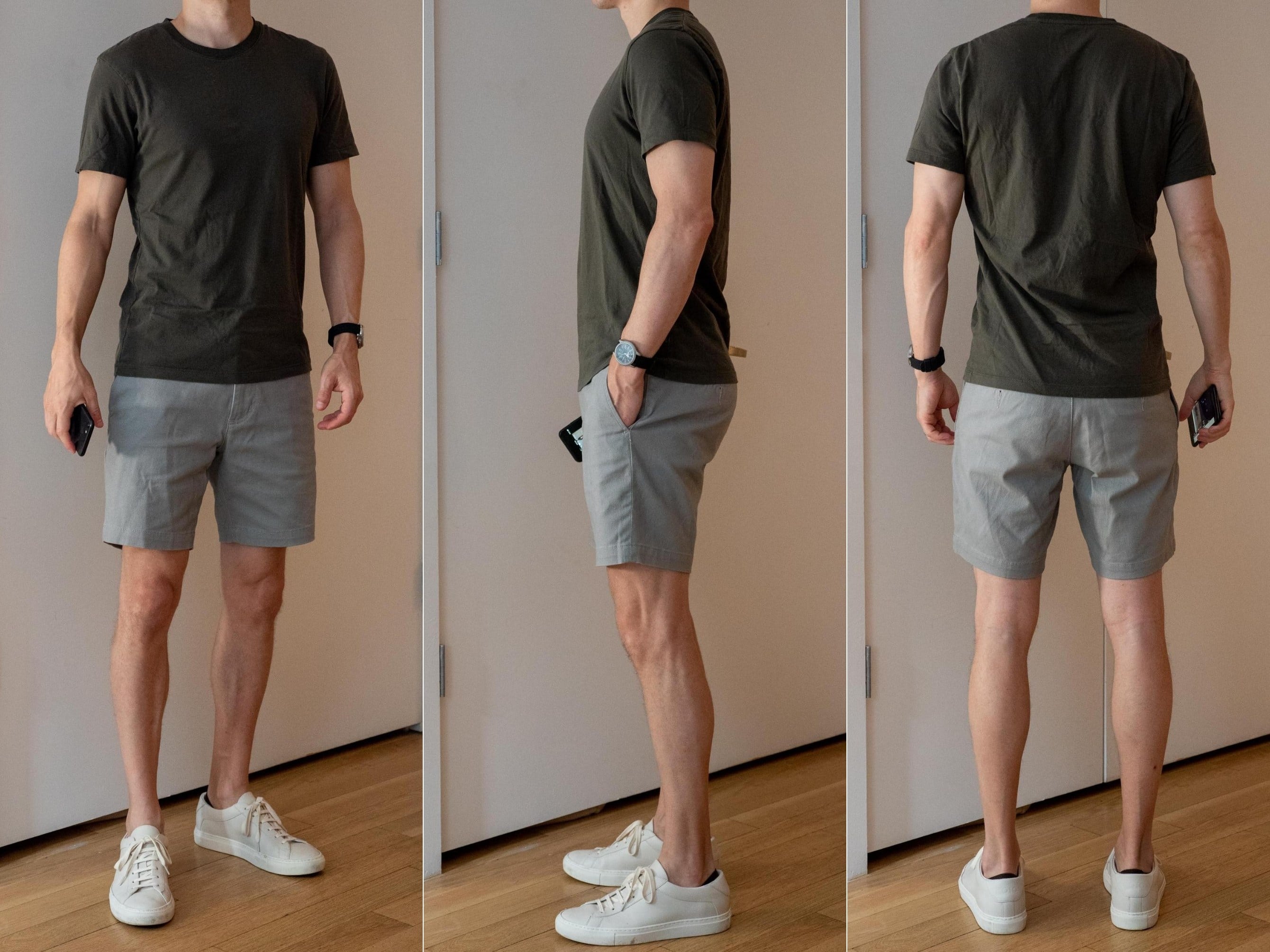 Ash and Erie Chino Shorts fit check
