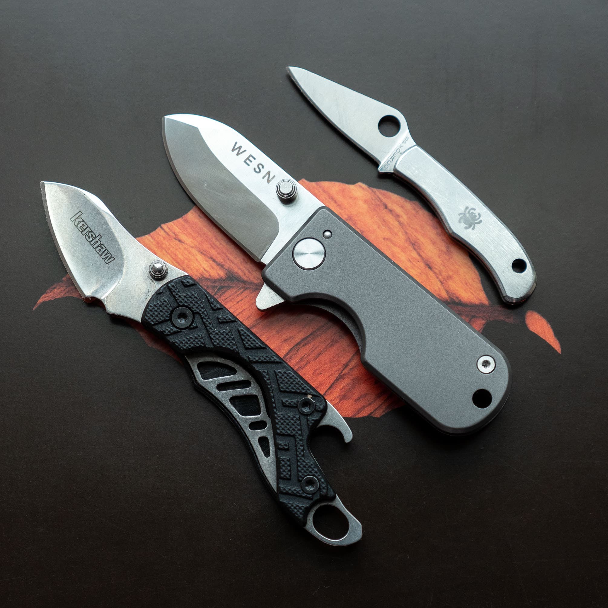Mini 5” Small Assisted Open Black Pocket Knife Tanto Blade Folding Knife