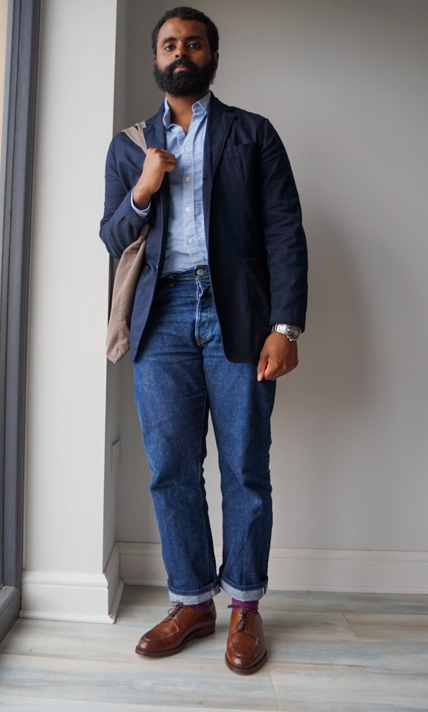 Blue Blazer with Black Jeans Outfits For Men (52 ideas & outfits