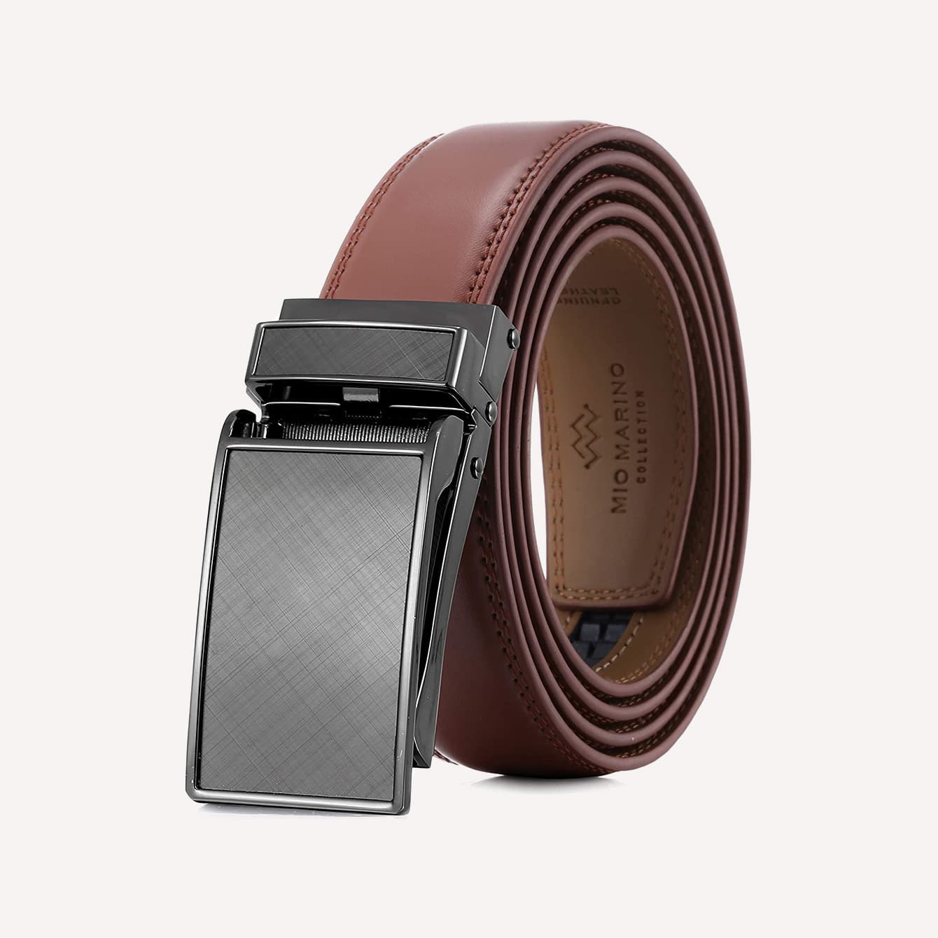 Numney Luxury Men Belts Black Leather 1.38 inch Width Designer Belts for  Men,Used for Mens Dress Casual Adjustable Belt