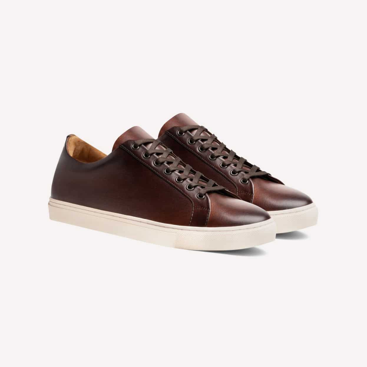 Buy Brown Scuro Marrone Leather Sneakers For Men by Dmodot Online