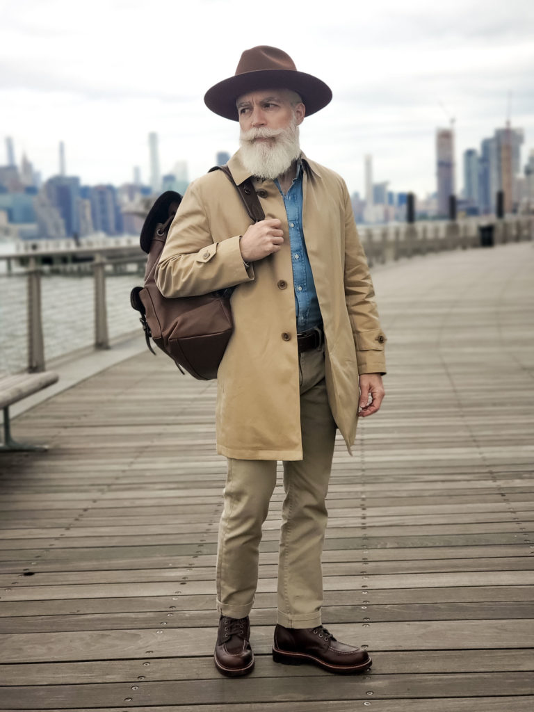 Mac Coat, Fedora and Boots - The Modest Man