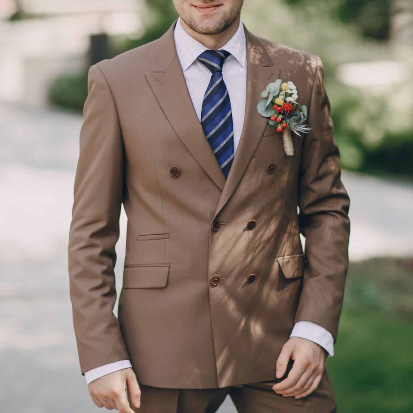 Earth Tone Wedding Suits