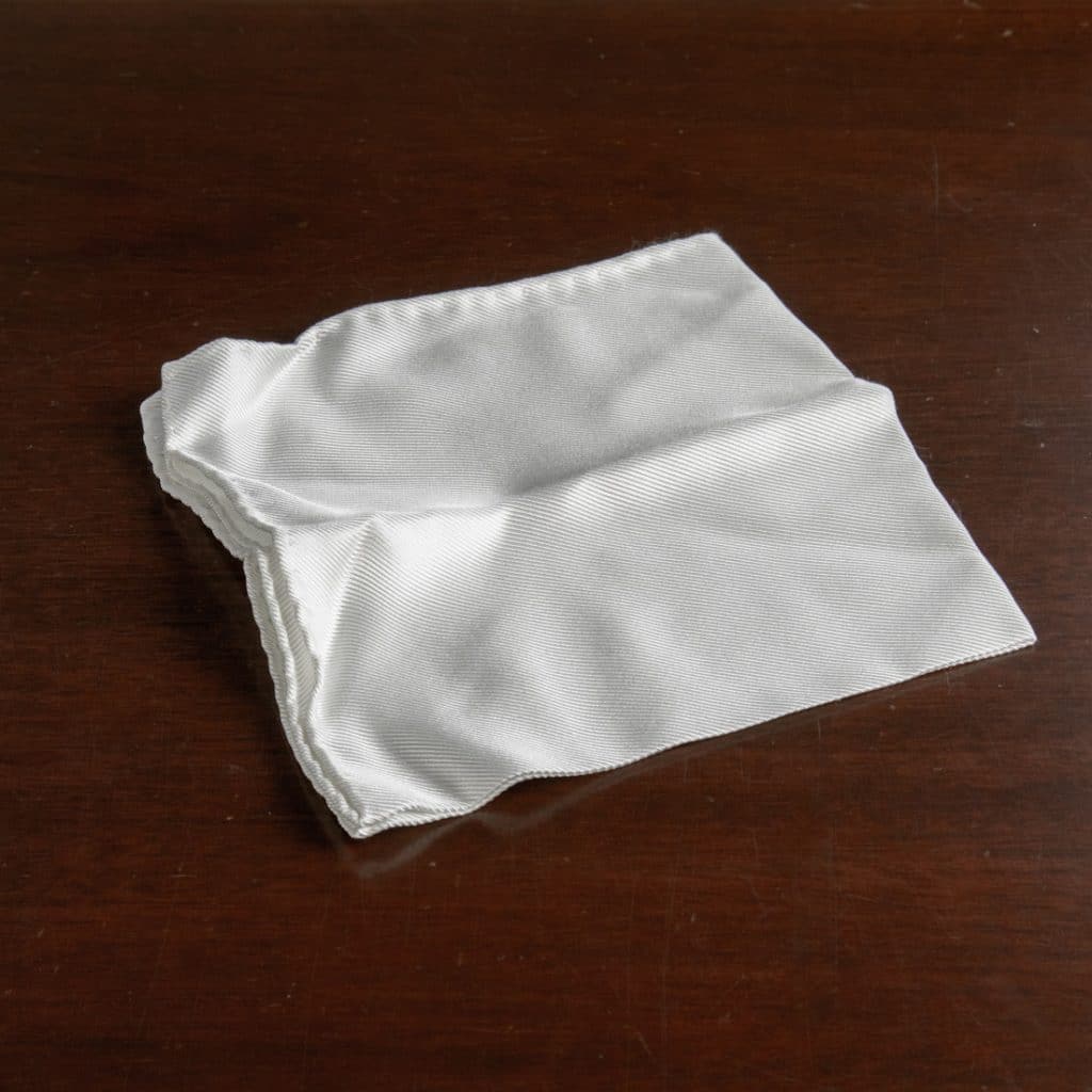 White Pocket Square